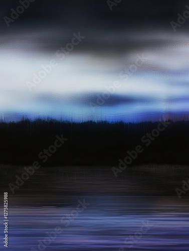 Nature landscape with gradient effect