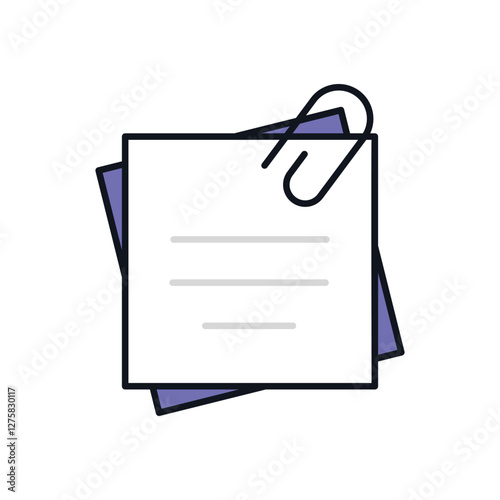 Paperclip vector icon