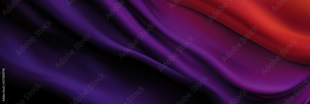 Obraz premium Purple and red fabric folds, abstract background, design element