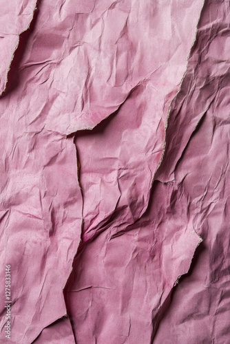 Wallpaper Mural Pink torn paper texture with crumpled surface design background Torontodigital.ca