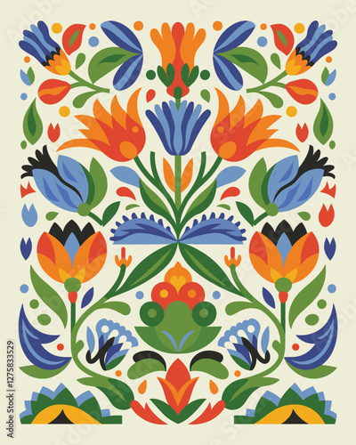 Folk Art Floral Pattern