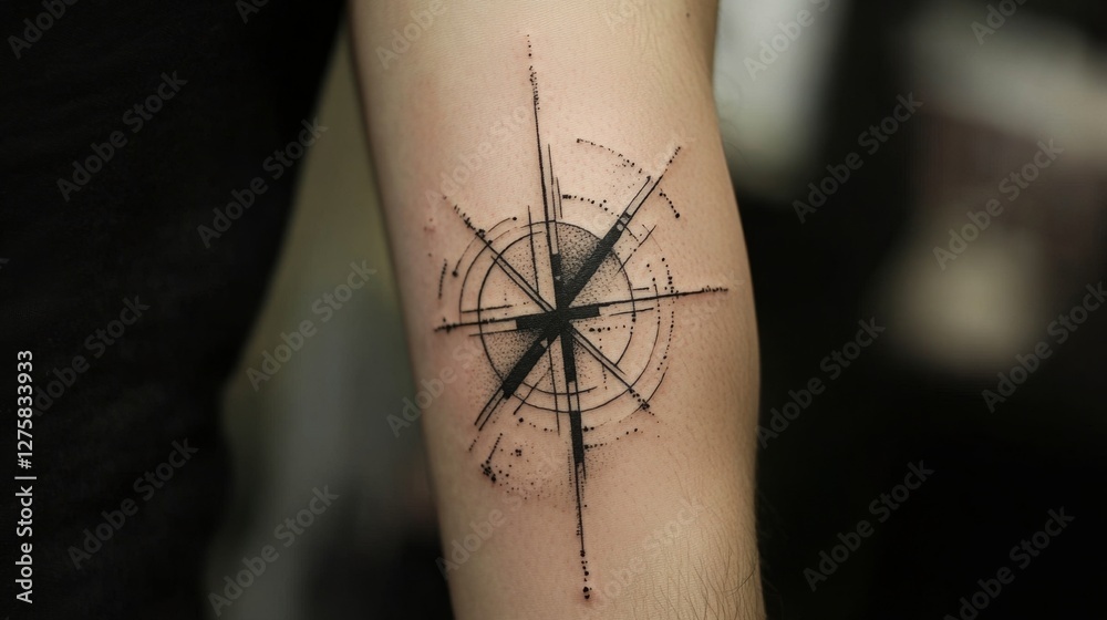 Obraz premium Intricate Geometric Tattoo Design