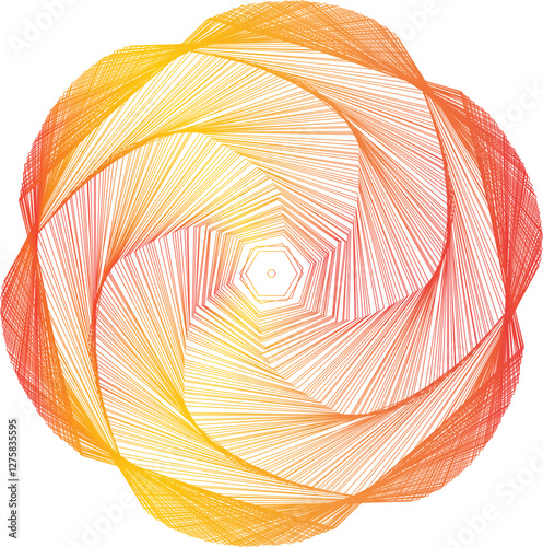 Round Circling Abstract Background.