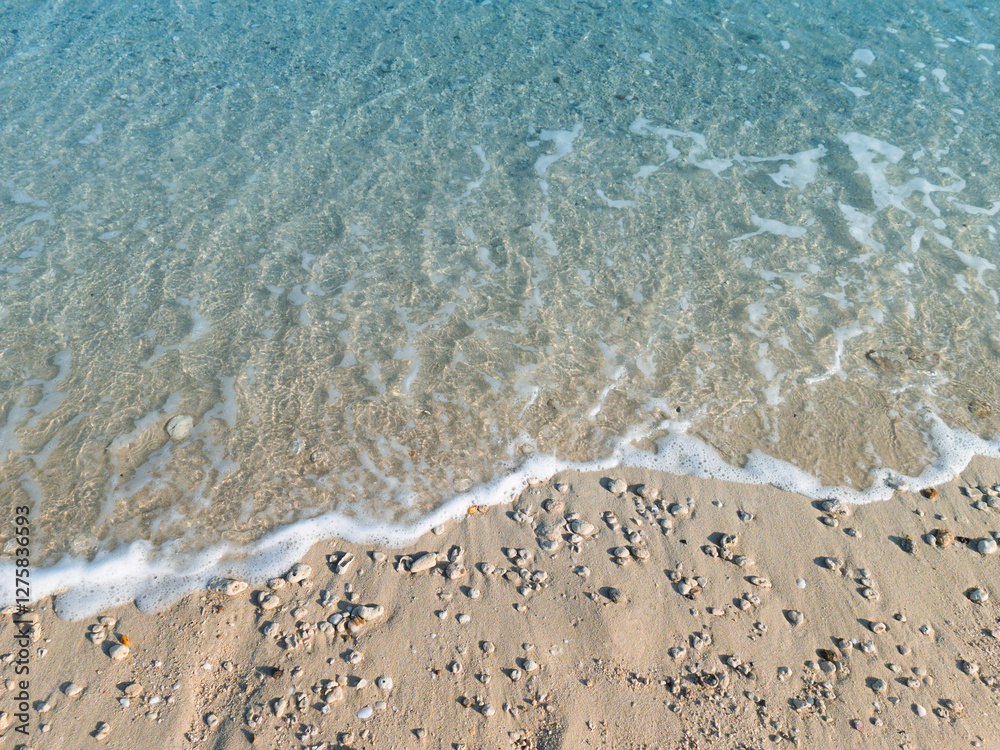 Blue sea water and the beach Blue sea water and the beach