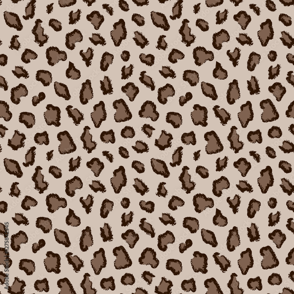 brown leopard pattern. trendy. meterage