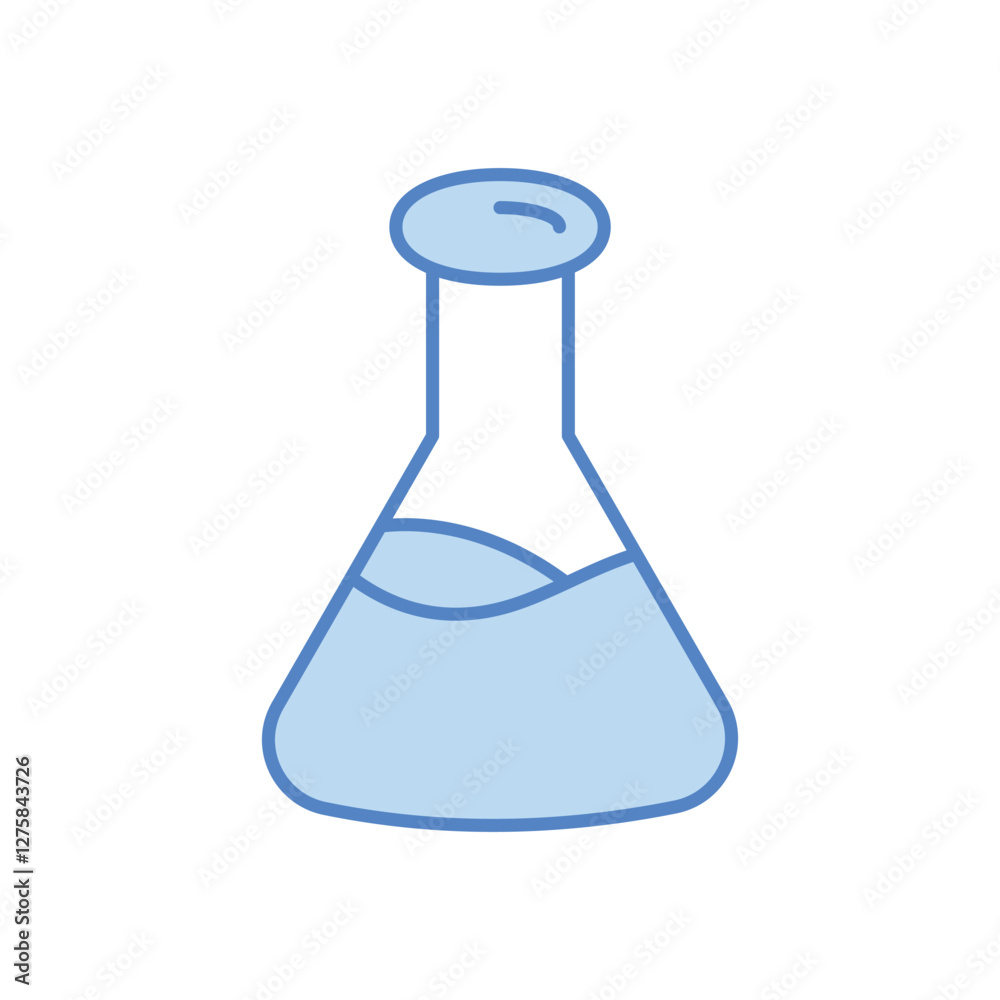 Science flask vector icon Science flask vector icon