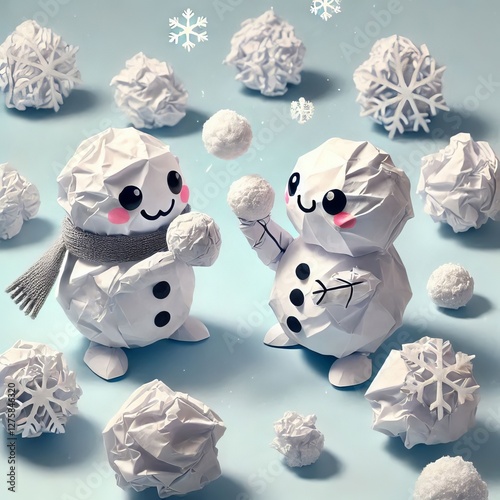 Crumple paper into “snowballs” and have a friendly battle