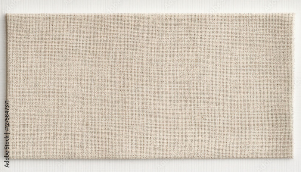 Fototapeta premium Canvas texture on surface, useful for backgrounds, product presentation, design overlay