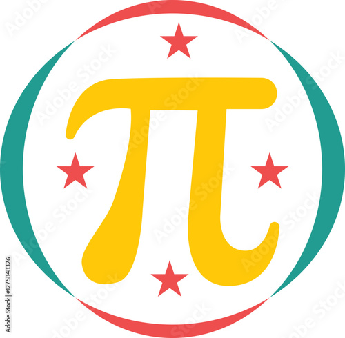 Pi Day Decoration Symbols For Templet Design Elements And Others