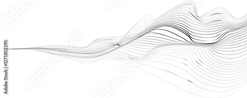 Abstract flow lines background . Optical illusion art .Fluid wavy shape .Striped linear pattern . Op art. Vector illustration
