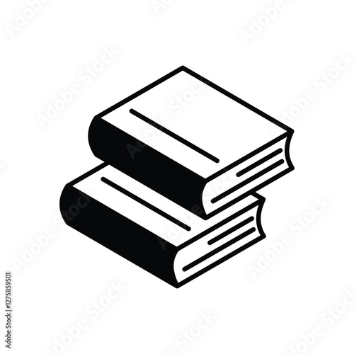 Library books vector icon
