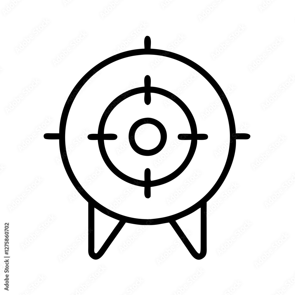 shooting target icon, shooting target line art - simple line art of shooting target, perfect for shooting target logos and icons shooting target icon, shooting target line art - simple line art of shooting target, perfect for shooting target logos and icons