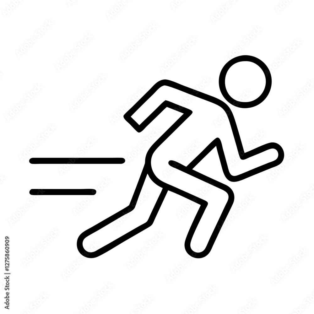 sprinter icon, sprinter line art - simple line art of sprinter, perfect for sprinter logos and icons sprinter icon, sprinter line art - simple line art of sprinter, perfect for sprinter logos and icons