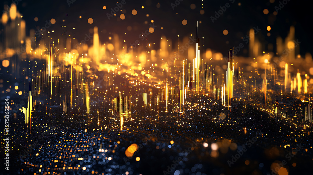 Fototapeta premium Gold investment and background image showing gold.