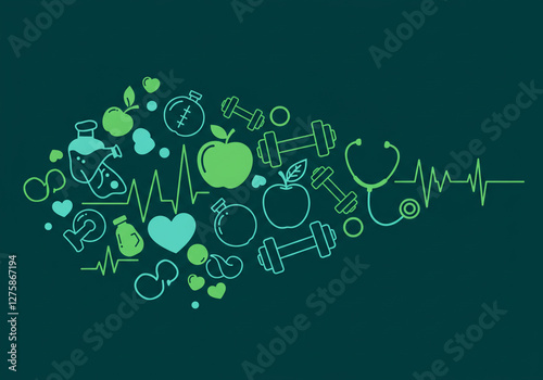 Health and Fitness Symbols ...