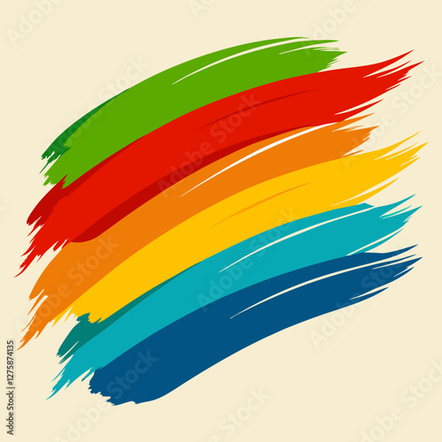 colorful paint splashes