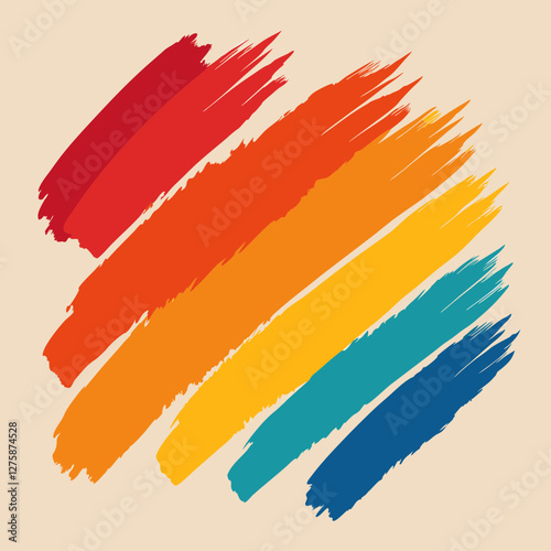 paint brush vector illustration