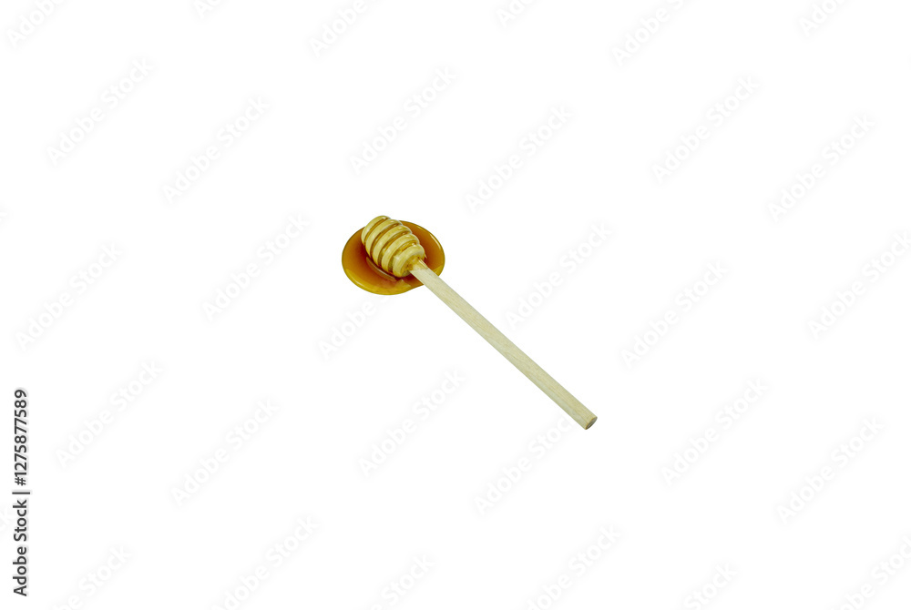 Wooden stick with organic honey. Isolated on transparent background. Bee product, honey, propolis. Wooden stick with organic honey. Isolated on transparent background. Bee product, honey, propolis.