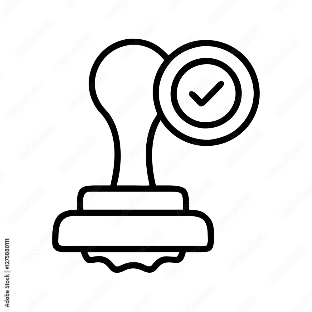 approved stamp icon, approved stamp line art - simple line art of approved stamp, perfect for approved stamp logos and icons approved stamp icon, approved stamp line art - simple line art of approved stamp, perfect for approved stamp logos and icons