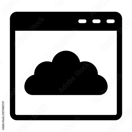 Computing Vector Glyph Icon Design