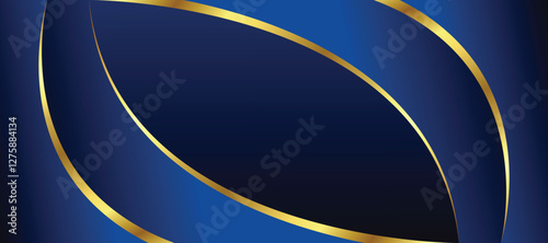 Luxury blue and golden background