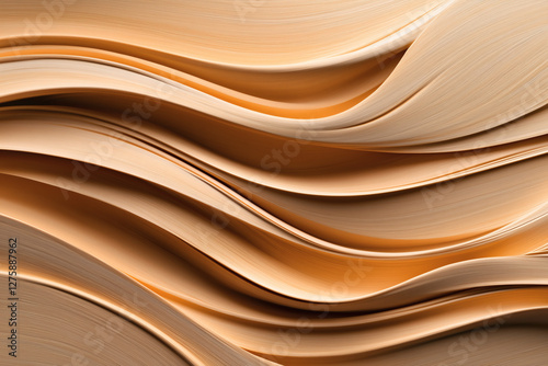 Abstract Caramel Waves