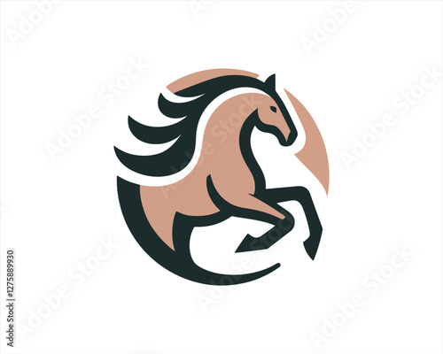 vector illustration of a horse