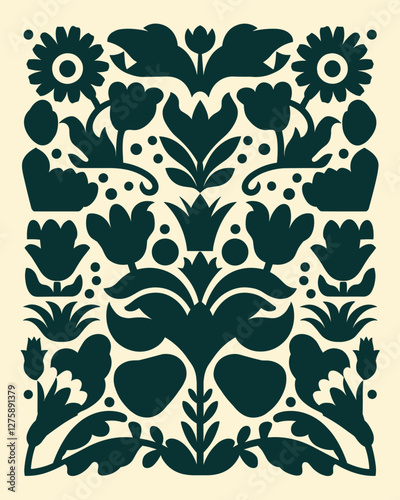 Folk Art Floral Pattern