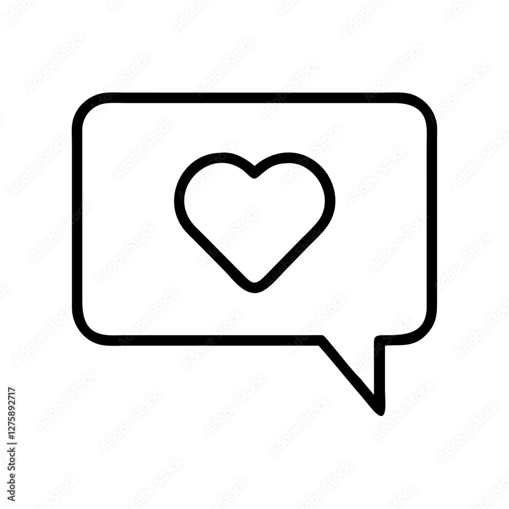 speech bubble with heart icon, speech bubble with heart line art - simple line art of speech bubble with heart, perfect for speech bubble with heart logos and icons speech bubble with heart icon, speech bubble with heart line art - simple line art of speech bubble with heart, perfect for speech bubble with heart logos and icons