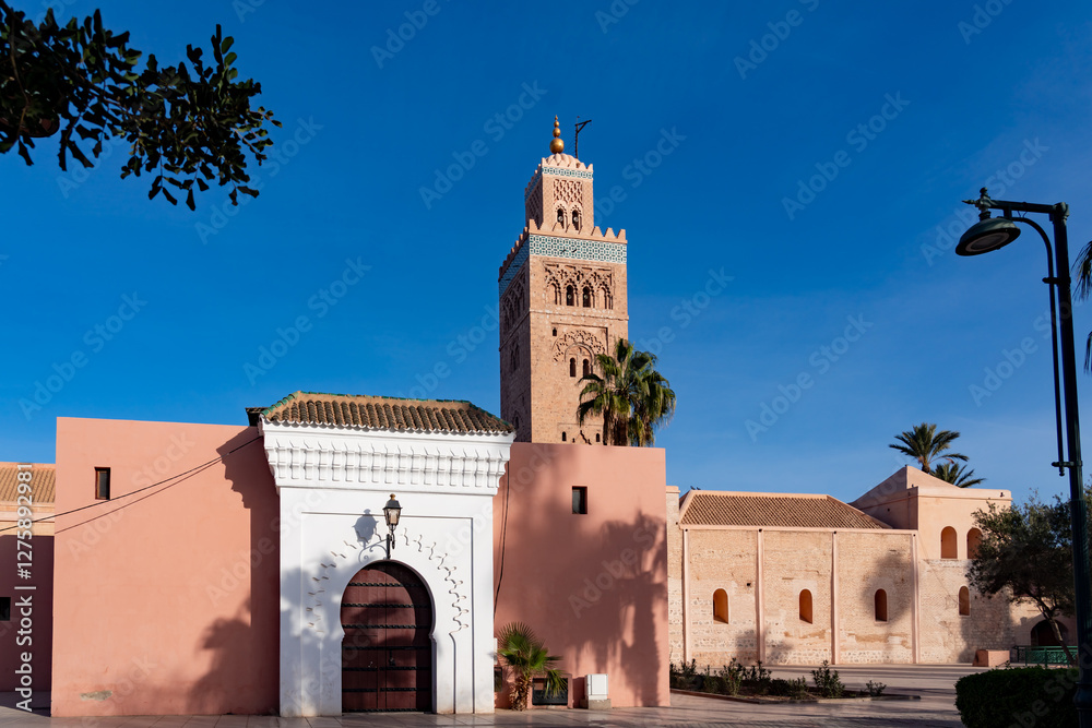 Fototapeta premium walking around the souks of marrakesh Morocco