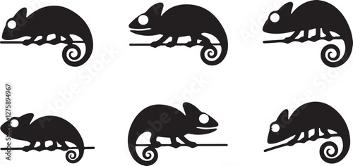 Chameleon silhouettes