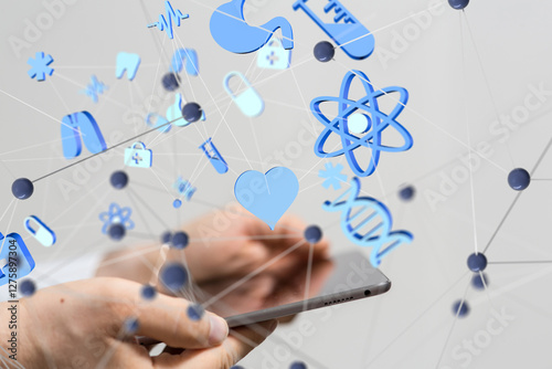 digital medical futuristic ...