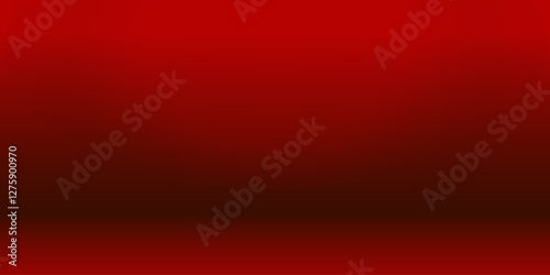 Red room bg. Abstract empty studio. Horizontal background with light scene for product. Simple 3d backdrop. Minimal texture blank wall and floor. Skyline mockup. Vector illustration