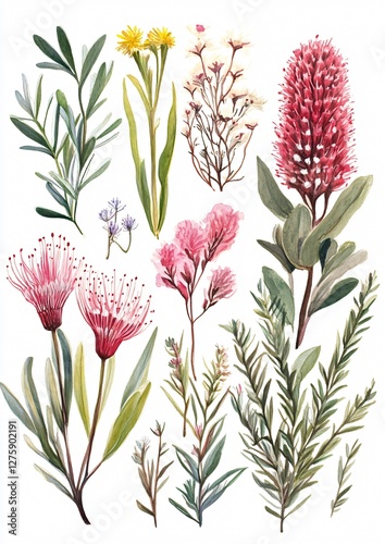 Australian Native Plant Icons Set