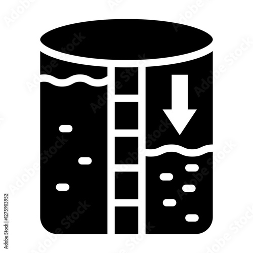 Nanofiltration Vector Glyph Icon Design Design