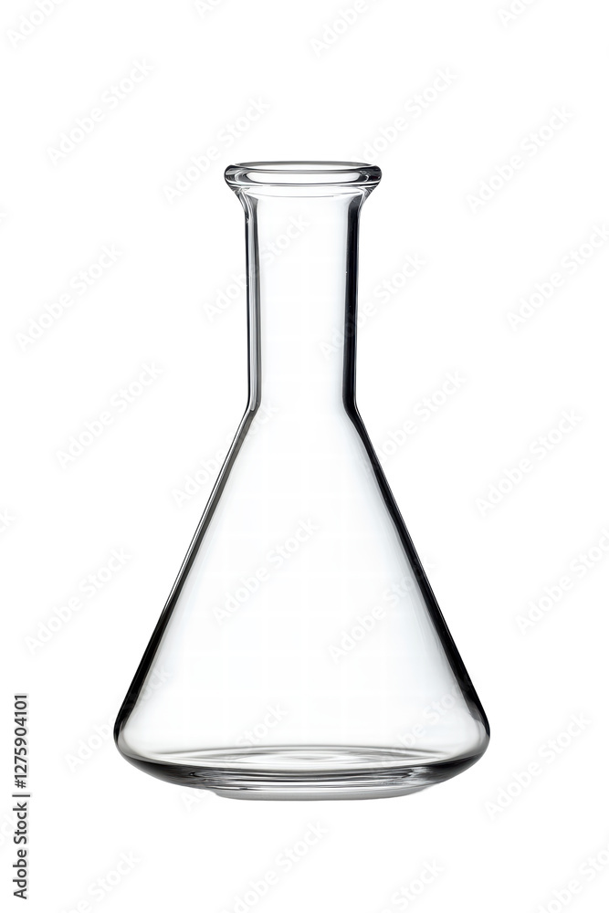 Isolated Erlenmeyer Flask for Chemical Experiments Isolated Erlenmeyer Flask for Chemical Experiments