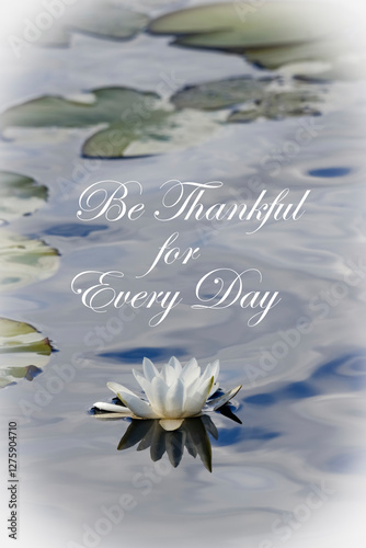 Canvastavla Inspirational message of Be Thankful For Every New Day