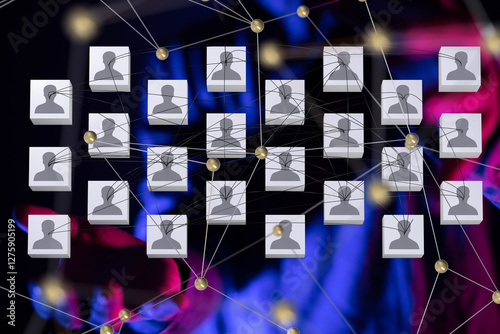Global network. Blockchain....