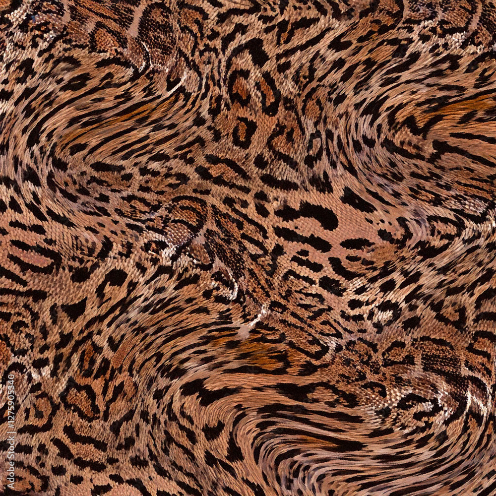 Fototapeta premium Print-ready pattern consisting of real animal textures