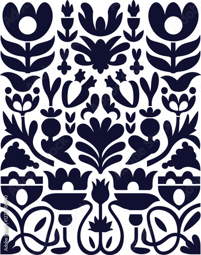 Folk Art Floral Pattern