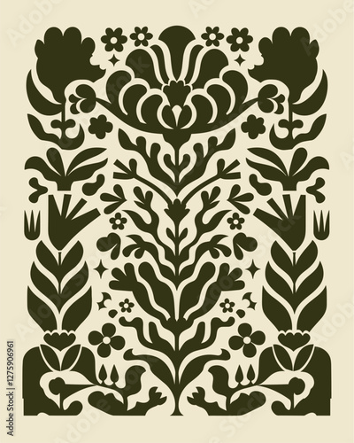 Folk Art Floral Pattern