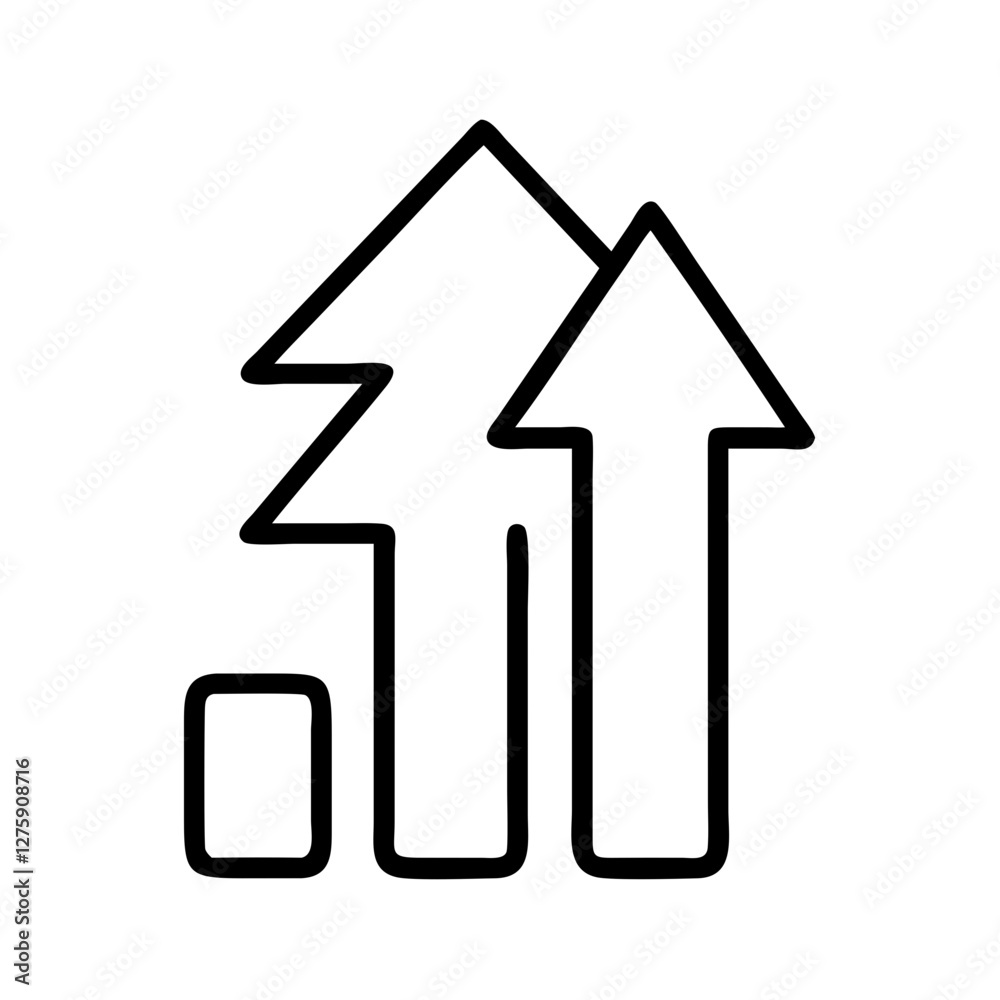 arrow up growth and progress icon, arrow up growth and progress line art - simple line art of arrow up growth and progress, perfect for arrow up growth and progress logos and icons arrow up growth and progress icon, arrow up growth and progress line art - simple line art of arrow up growth and progress, perfect for arrow up growth and progress logos and icons