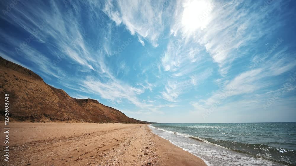 Beautiful hills at Sandy Beach near the town of Primorsky in Crimea. Beautiful hills at Sandy Beach near the town of Primorsky in Crimea.