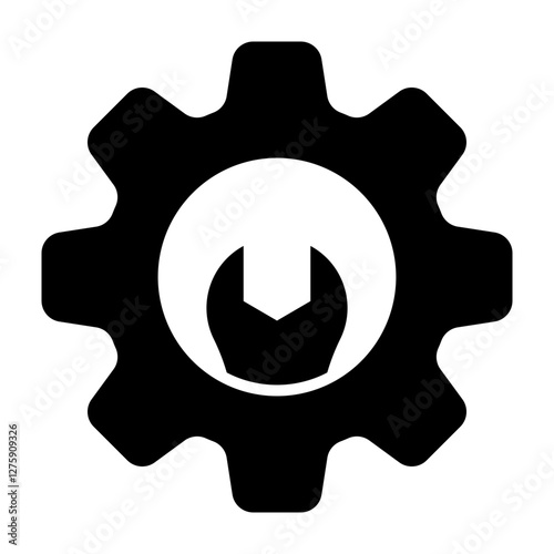Setting Vector Glyph Icon Design Design