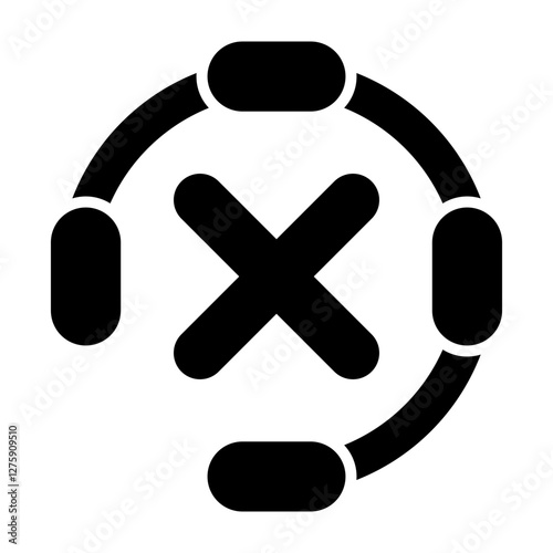 Error Vector Glyph Icon Design Design