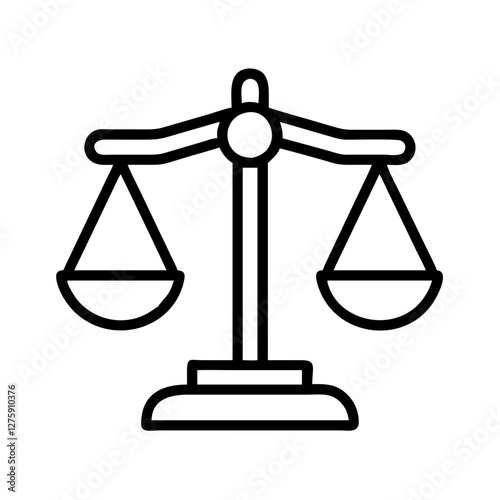 scale of justice fairness icon, scale of justice fairness line art - simple line art of scale of justice fairness, perfect for scale of justice fairness logos and icons