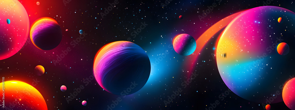 custom made wallpaper toronto digitalAbstract space graphic design poster
