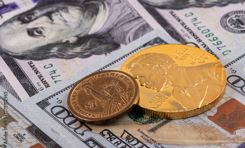 Gold medal of a Nobel laureate and the US dollar