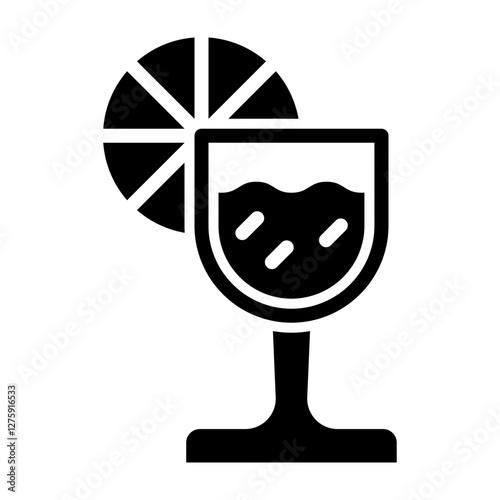 Drink Vector Glyph Icon Design Design