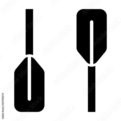 Paddle Vector Glyph Icon Design Design
